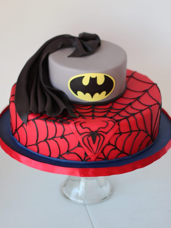Batman & Spiderman - Ambrosia Cake Creations
